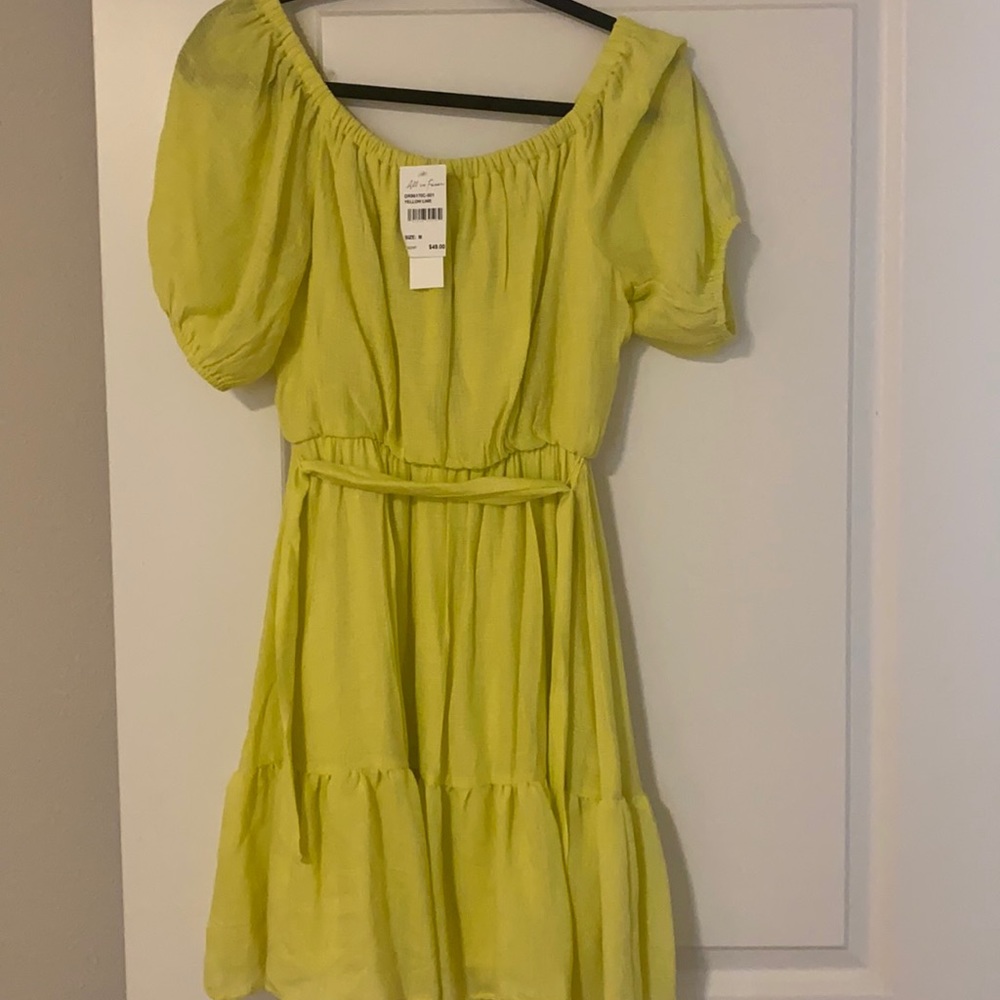 Nordstrom Yellow Lime Dress